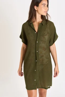 CHEMISE Kaki PALACA SOLOBEACH