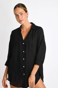 CHEMISE Noir AMANDINE ALAGOA