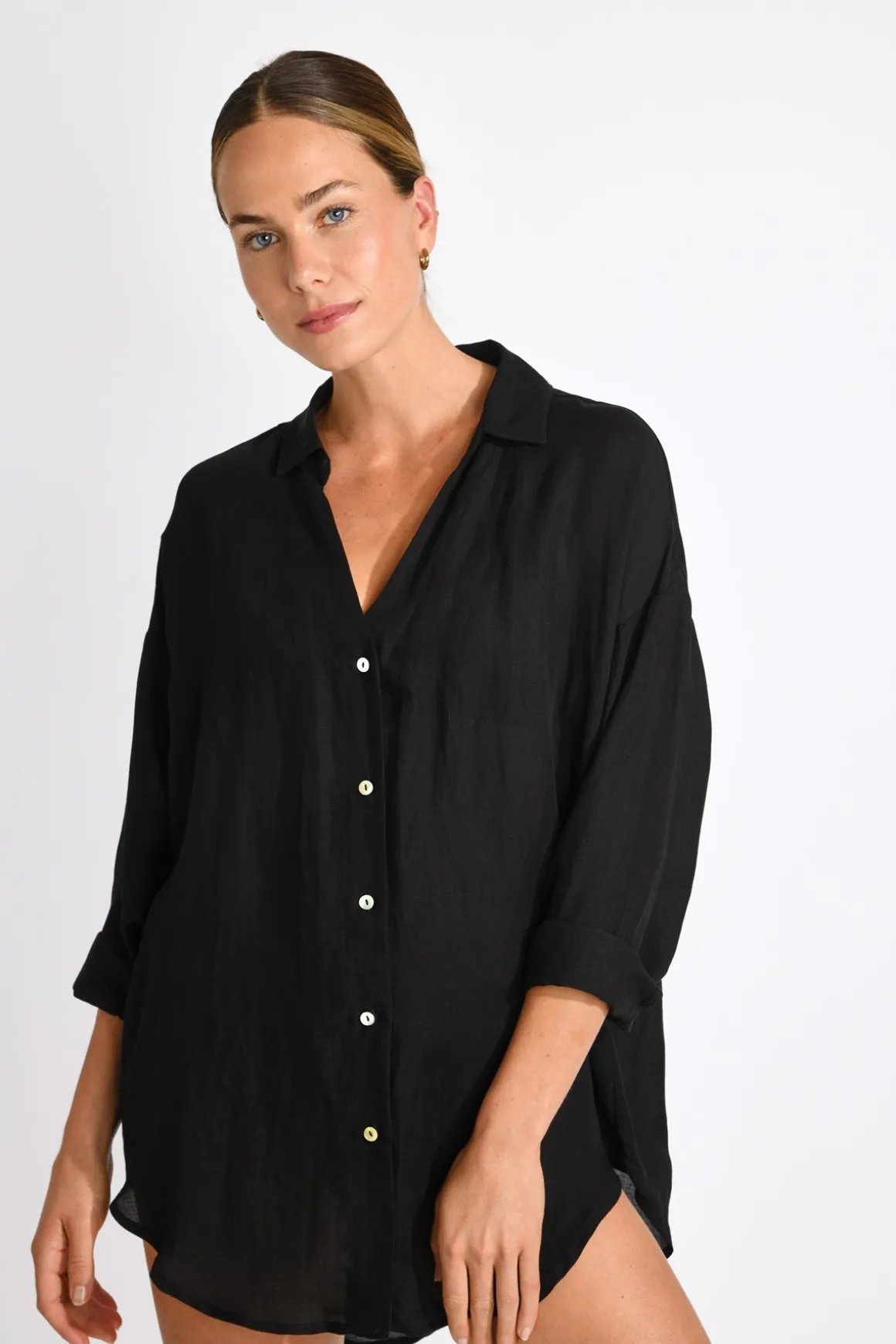 CHEMISE Noir AMANDINE ALAGOA