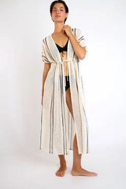Kimono Ecru LIZAE MAYBOURNE