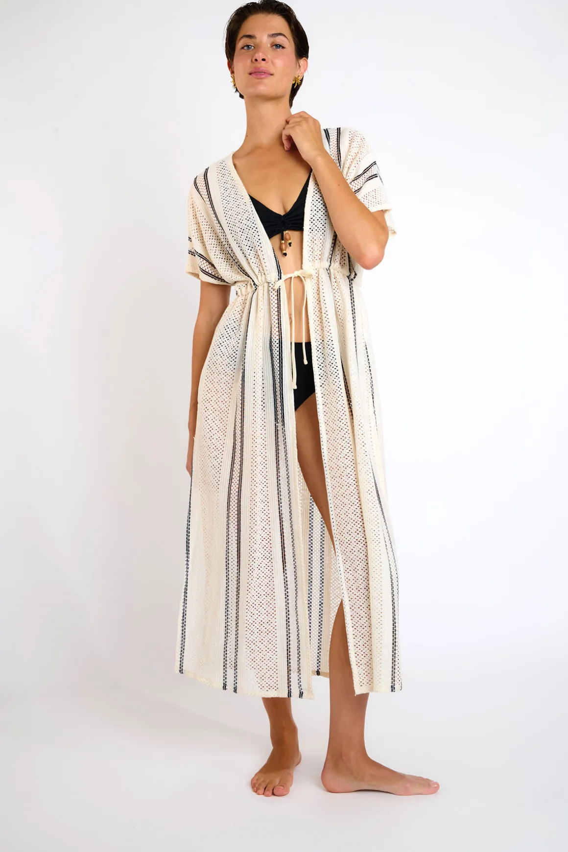 Kimono Ecru LIZAE MAYBOURNE