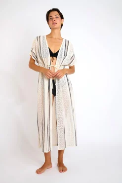 Kimono Ecru LIZAE MAYBOURNE