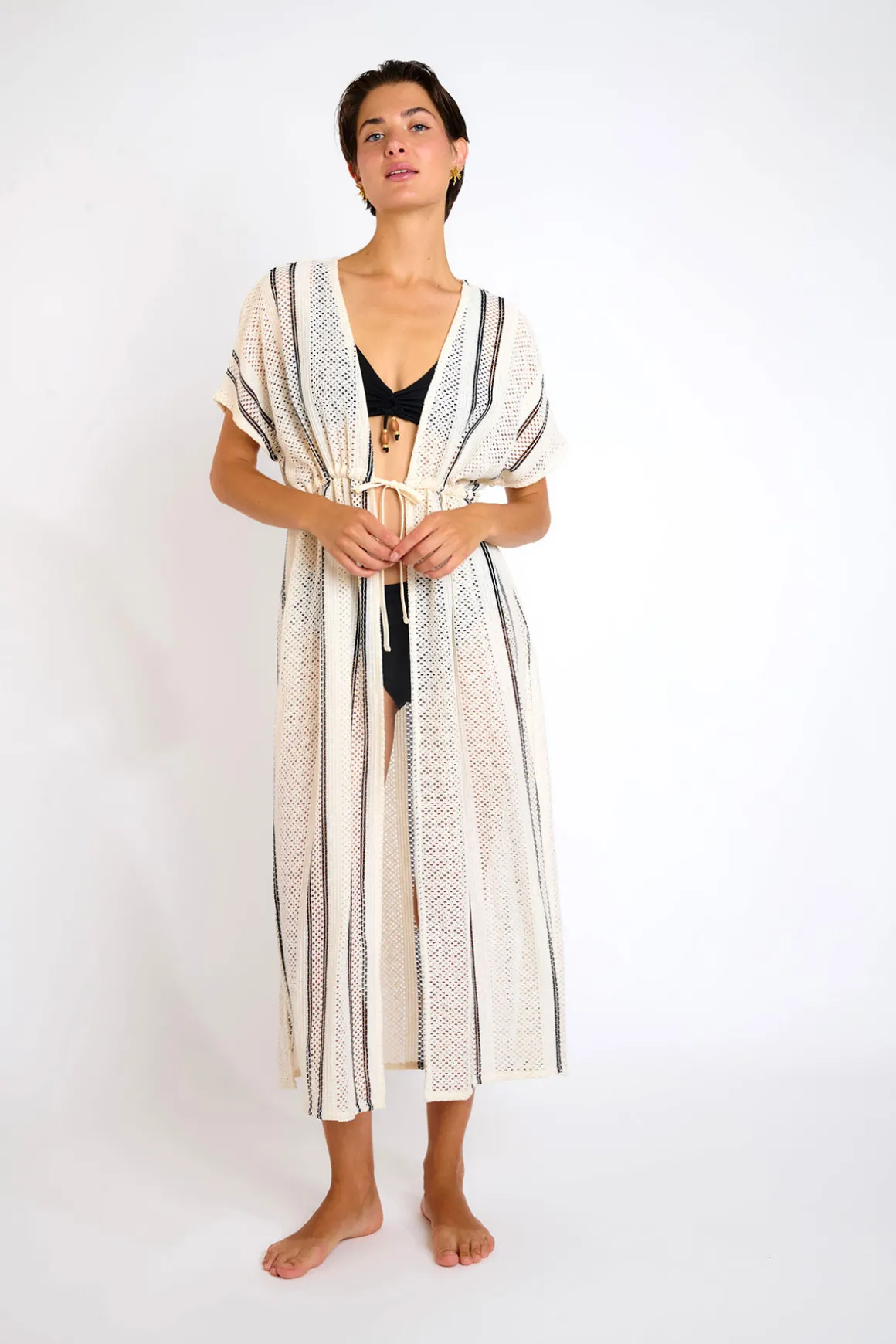 Kimono Ecru LIZAE MAYBOURNE