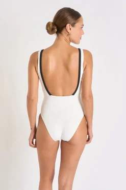 MAILLOT 1 PIECE Blanc EUGENIA PAIMPOL