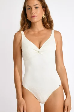 MAILLOT 1 PIECE Blanc NANCIE BELLEMARE