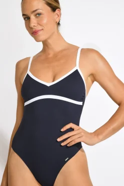 MAILLOT 1 PIECE Bleu GIULIA TAMARINDO