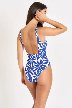 MAILLOT 1 PIECE Bleu NAZARE PYLA