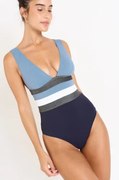 MAILLOT 1 PIECE Bleu NICOLE TAMARINDO