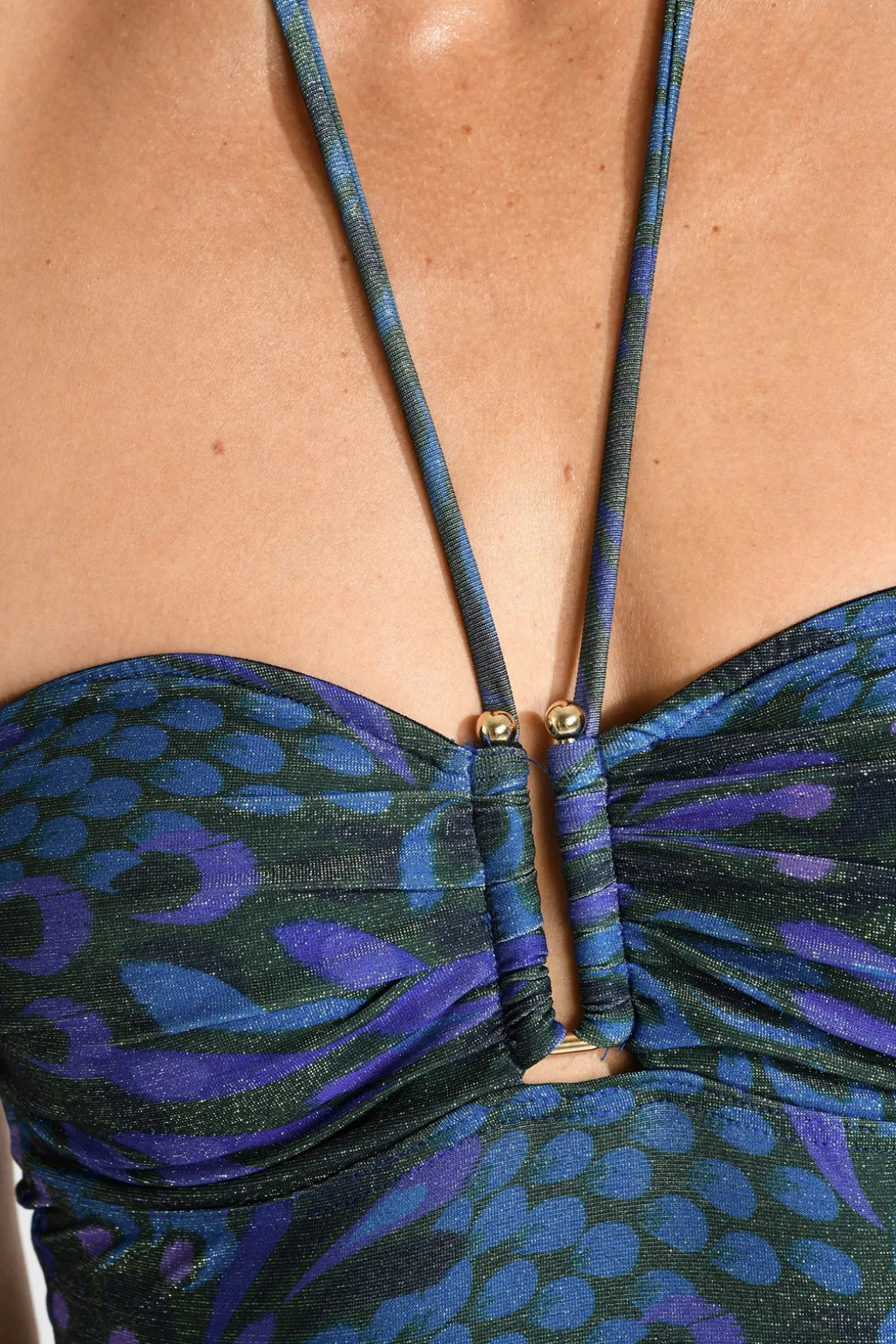 MAILLOT 1 PIECE Bleu THERESA MARAZUL
