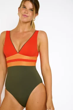 MAILLOT 1 PIECE Kaki AMBRE FORMOSA