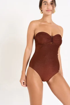 MAILLOT 1 PIECE Marron THERESA ADAMAN
