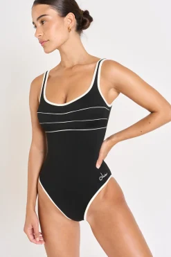 MAILLOT 1 PIECE Noir ANCOLIE LAVANDOU