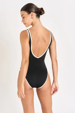 MAILLOT 1 PIECE Noir ANCOLIE LAVANDOU