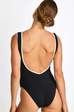 MAILLOT 1 PIECE Noir CAMELIA MADRYN