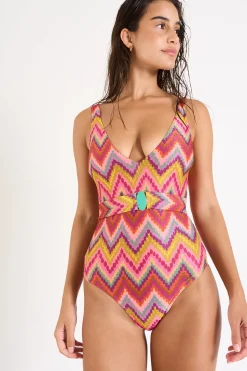 MAILLOT 1 PIECE Rose NAZARE AURORA