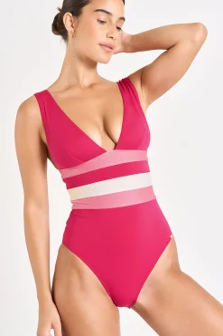 MAILLOT 1 PIECE Rose NICOLE NAXOS