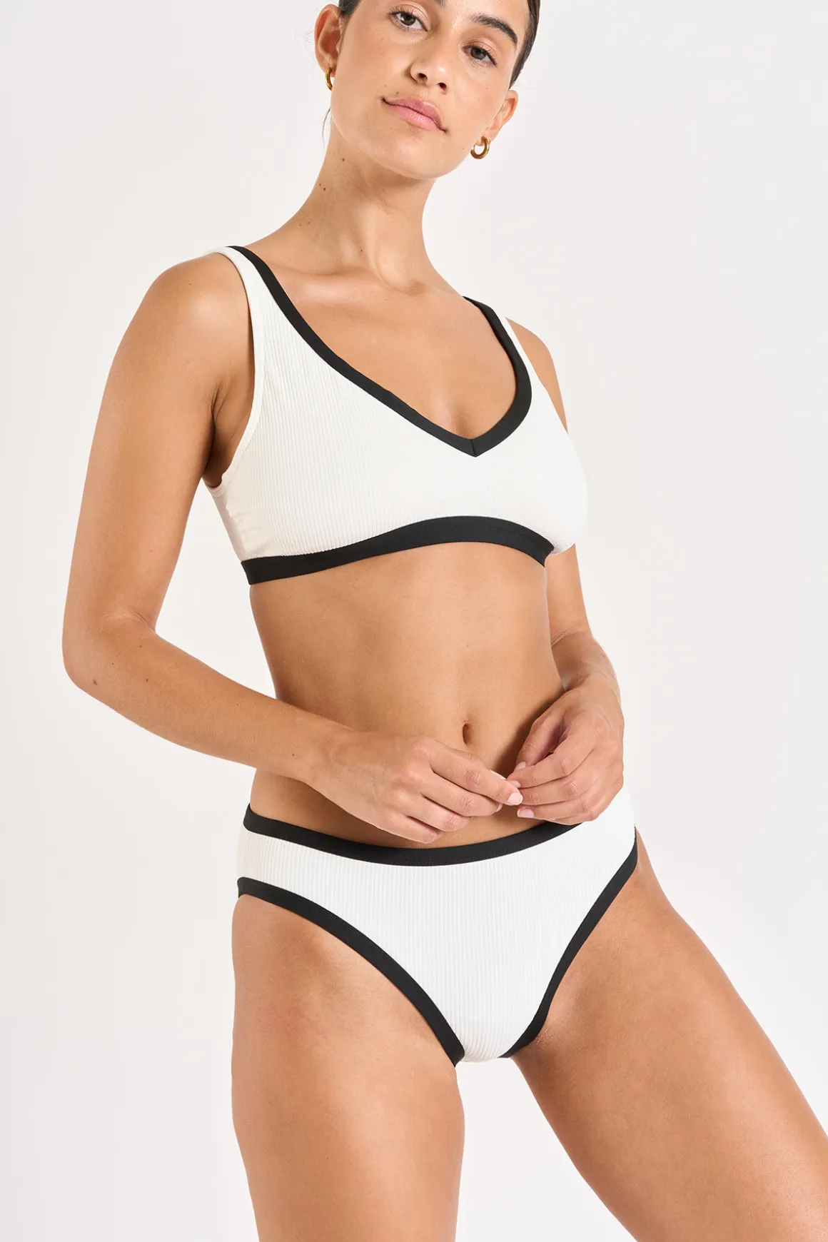 maillot de bain 2 pièces ecru LOCANA & REINE PAIMPOL