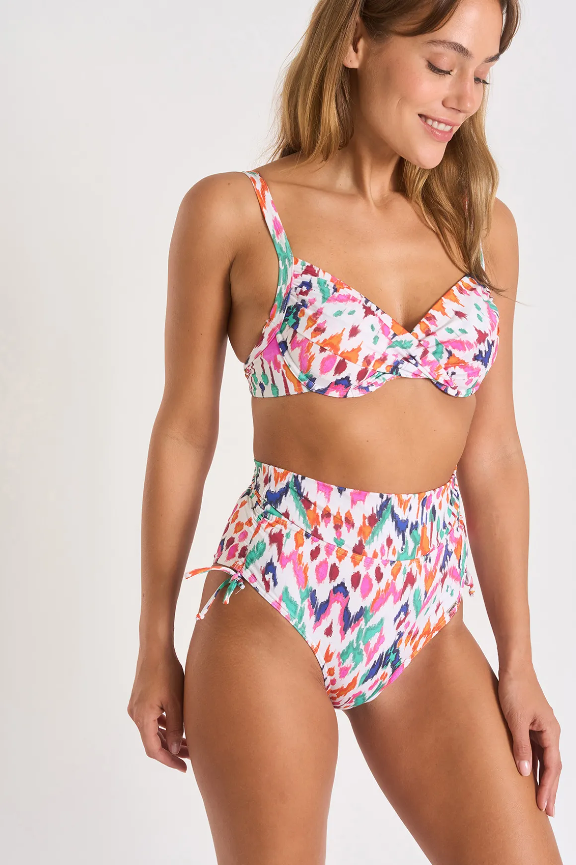 maillot de bain 2 pièces ecru SASKIA & DIOME MAKASSAR