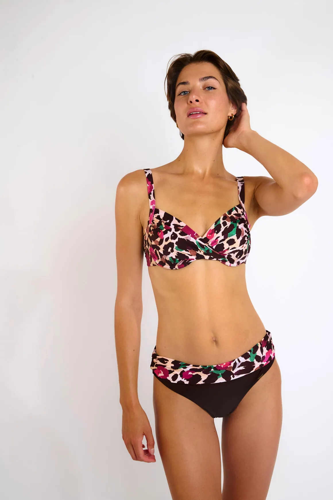 Maillot de bain 2 pièces imprimé animal SASKIA & ADELES BARBATI