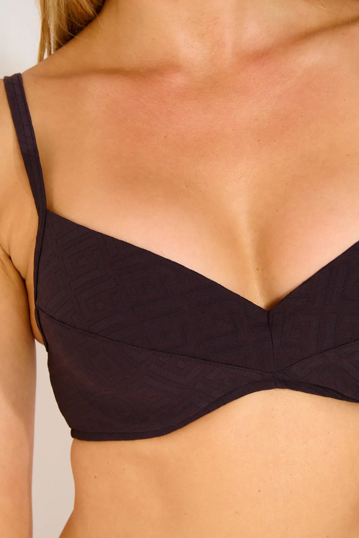 Maillot de bain 2 pièces marron STEGNA & IRMA MYRTOS