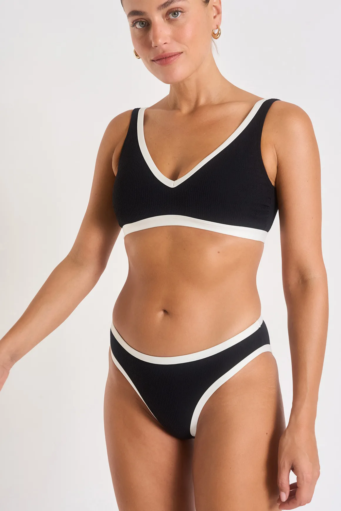 maillot de bain 2 pièces noir LOCANA & REINE PAIMPOL