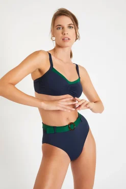 Maillot de bain rétro bleu et vert TRISTAN & GABY CORALES