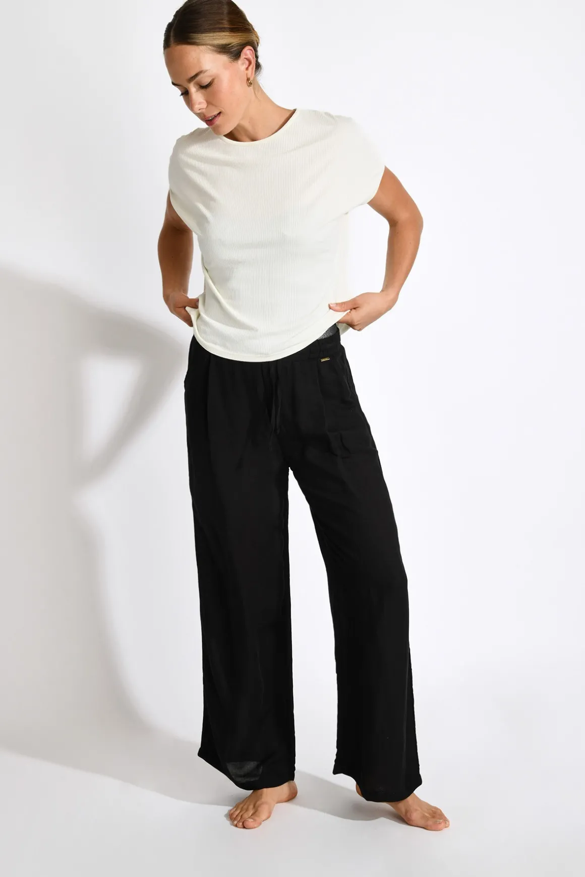 PANTALON BEACHWEAR Noir ALYA ALAGOA