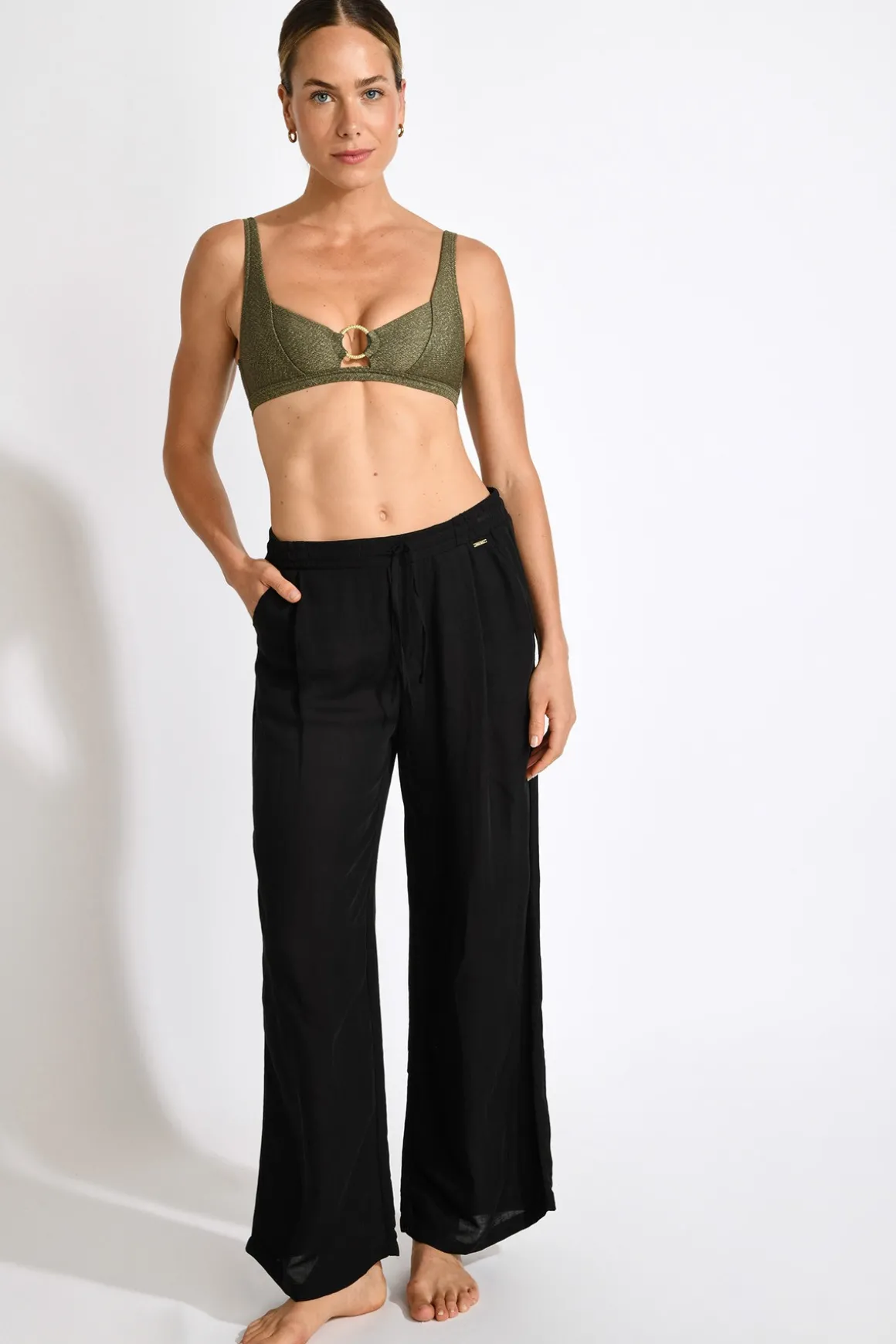 PANTALON BEACHWEAR Noir ALYA ALAGOA