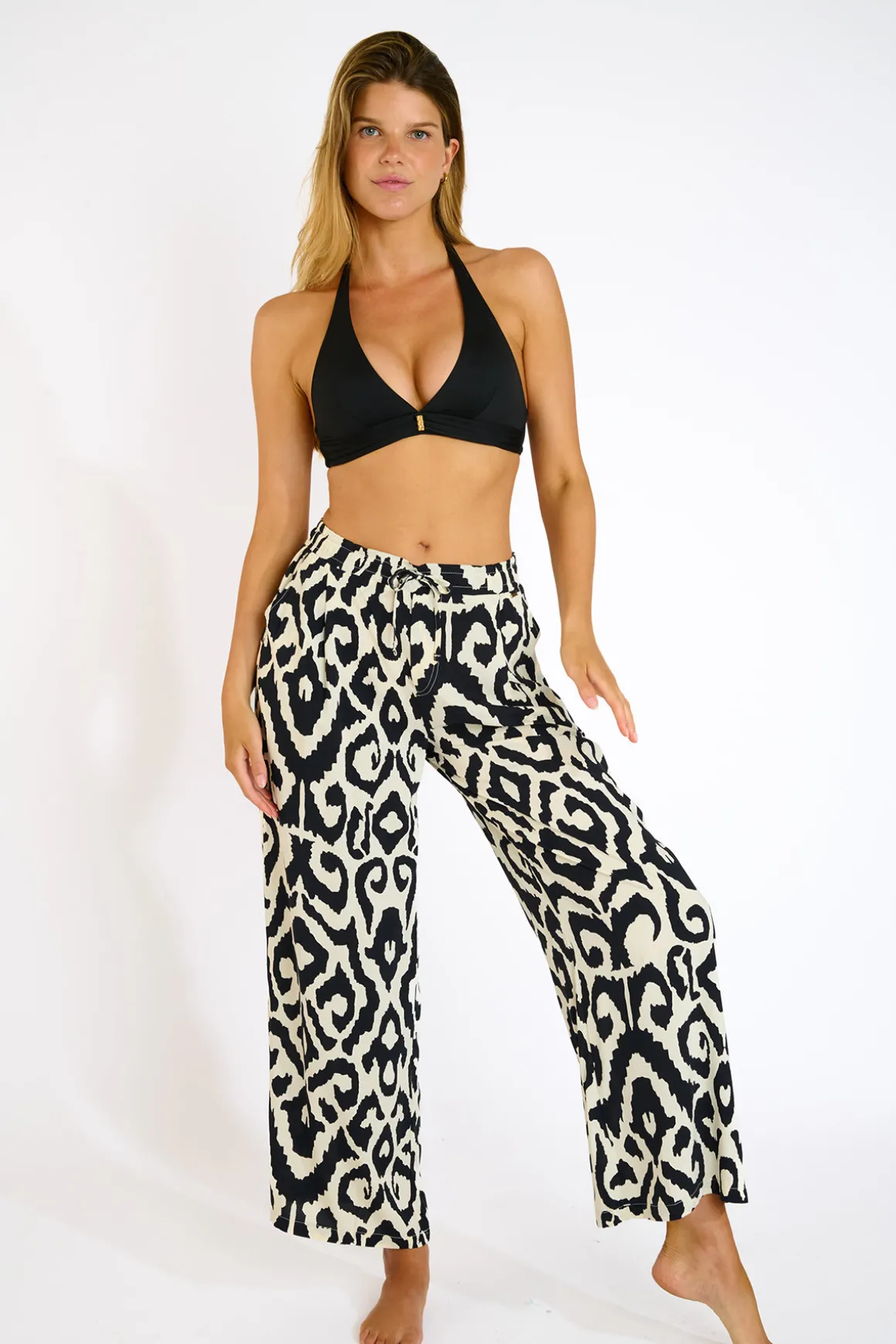 PANTALON BEACHWEAR Noir ALYA LIMANIA