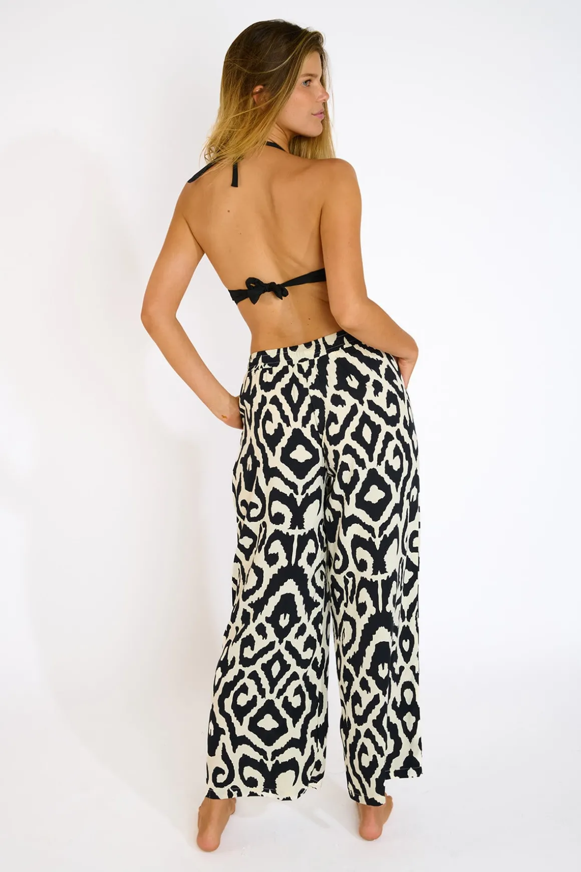 PANTALON BEACHWEAR Noir ALYA LIMANIA