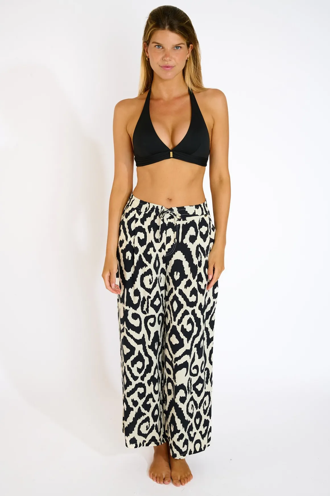 PANTALON BEACHWEAR Noir ALYA LIMANIA