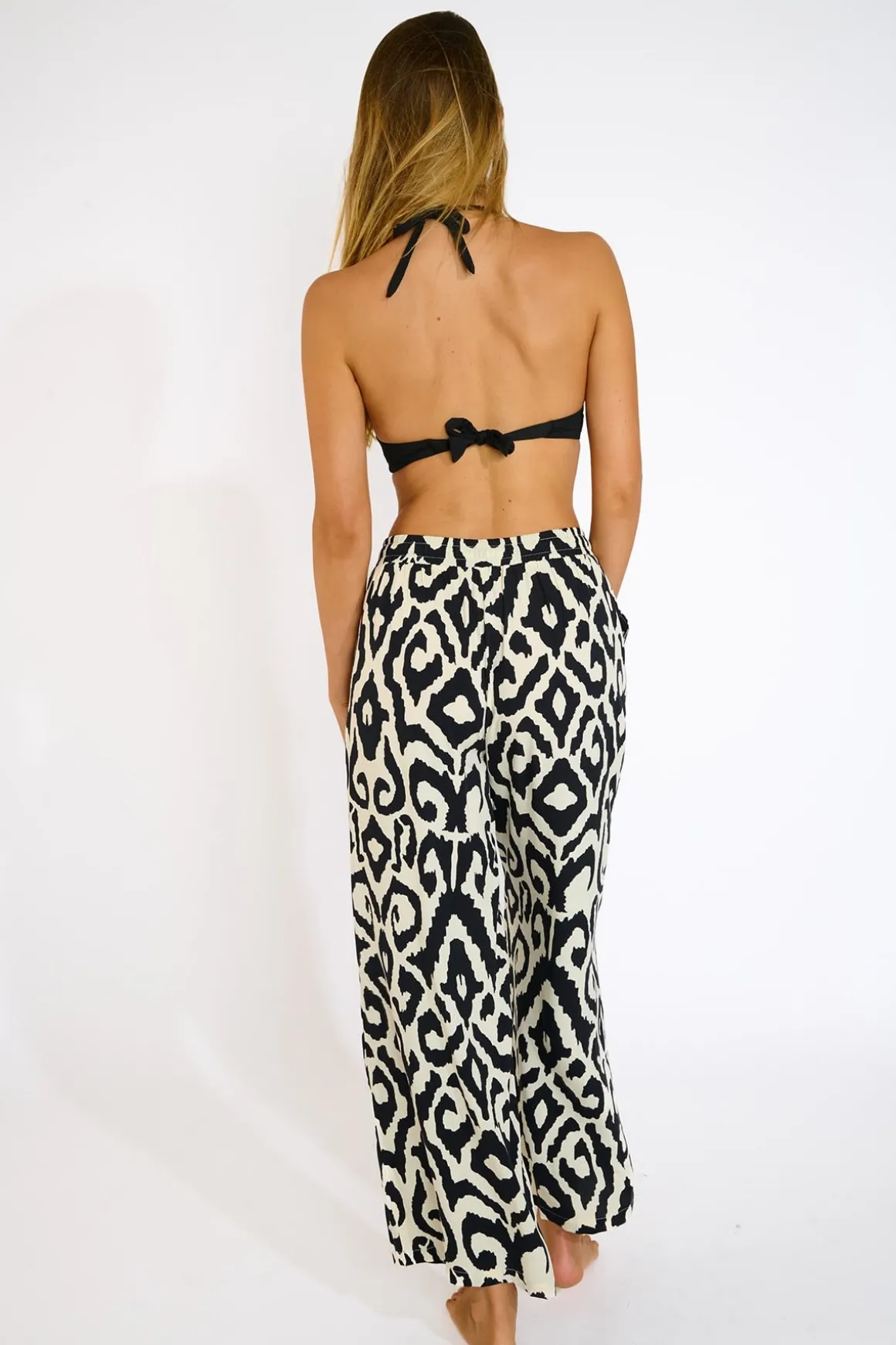PANTALON BEACHWEAR Noir ALYA LIMANIA