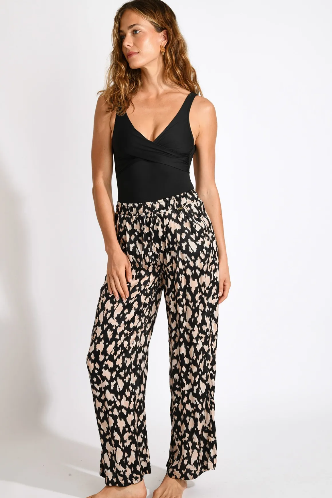 PANTALON BEACHWEAR Noir ALYA BAVAROSAT