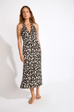ROBE BEACHWEAR Noir DIANELLA BAVAROSAT
