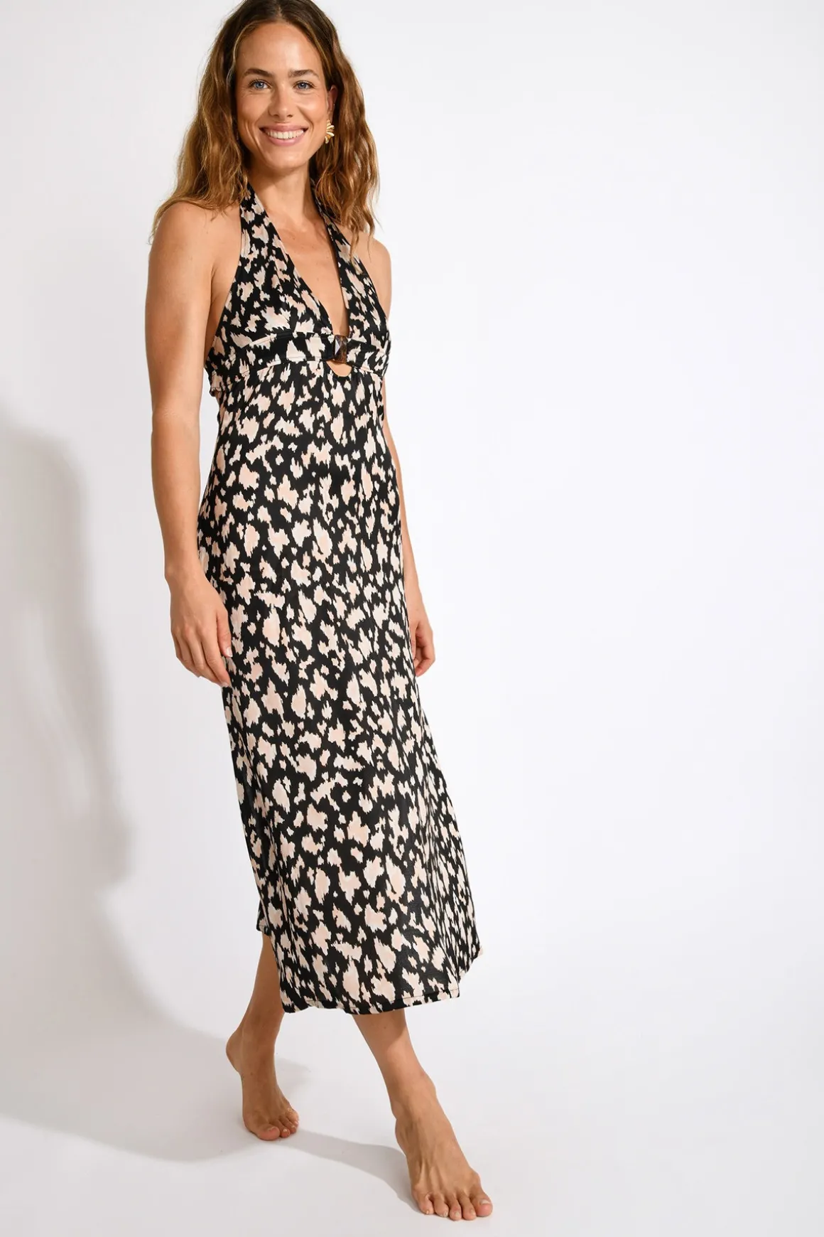 ROBE BEACHWEAR Noir DIANELLA BAVAROSAT