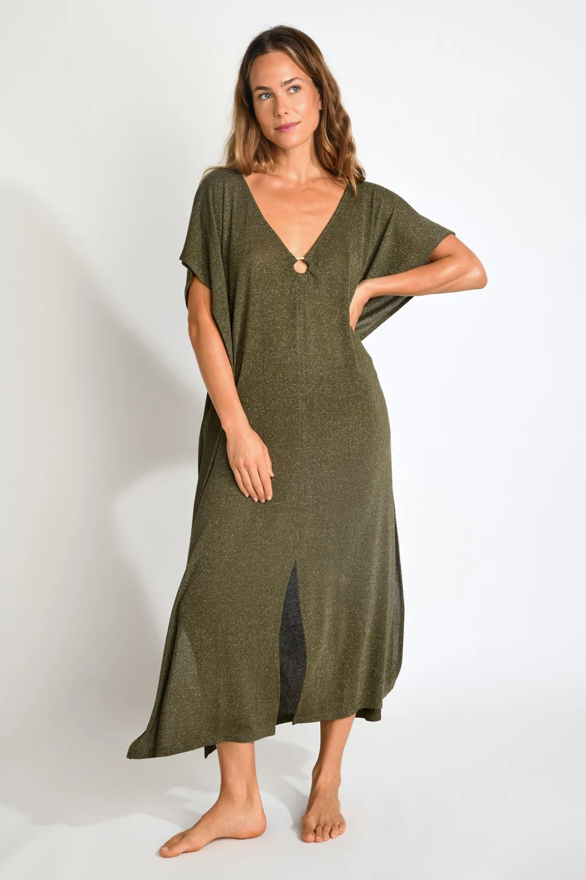 Robe de plage Kaki FABIOLA HAMAMET
